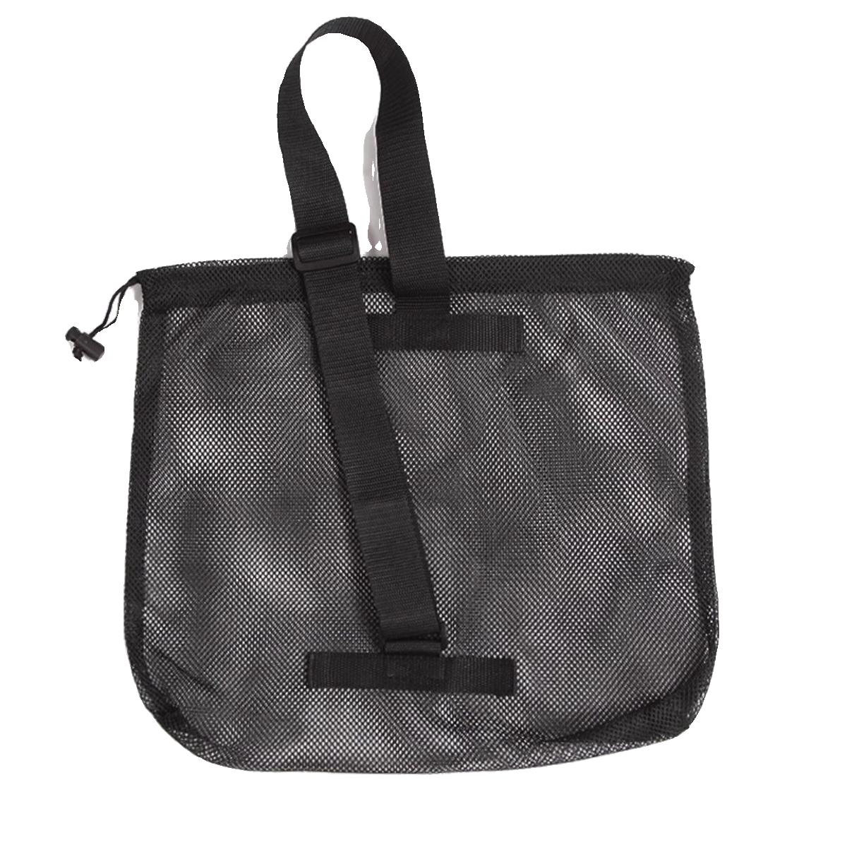 多用途网纱休闲运动斜背袋可视购物袋收纳包单肩包便携式黑色球包 - 图3
