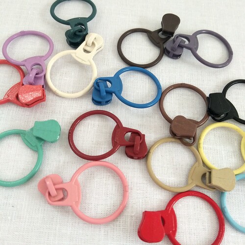 3V#3号树脂拉链头 树脂码装配套拉头16色选 带圆环拉头 0.75元1个 - 图0