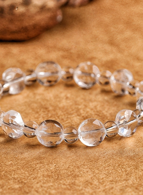 白水晶梅尔卡巴六芒星水晶手串