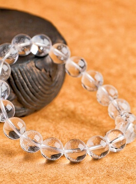 天然白阿塞斯特莱水晶白水晶手串