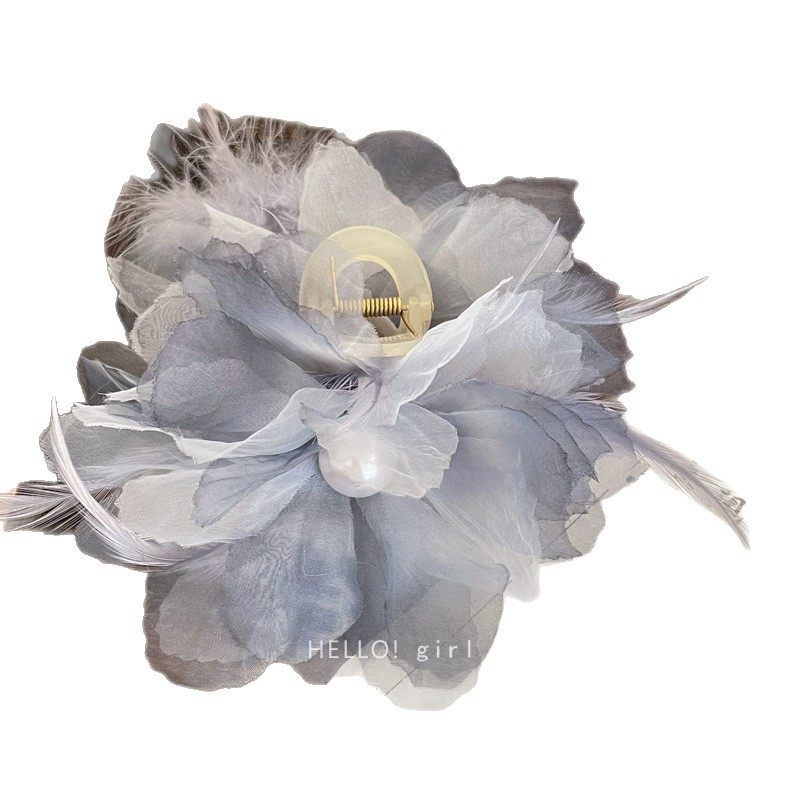 超仙氛围感仿真百合花朵发夹唯美高级感后脑勺盘发鲨鱼夹发抓头饰,淘宝优惠券,粉丝福利购,淘宝优惠卷