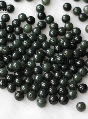 天然和田玉手串黑青玉奇钰轩