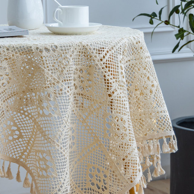 Surou French lace high-end tablecloth round tablecloth