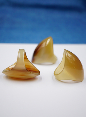 西藏牦牛角戒指手工制作文玩