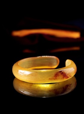 天然西藏牛角活口民族风贵妃手镯