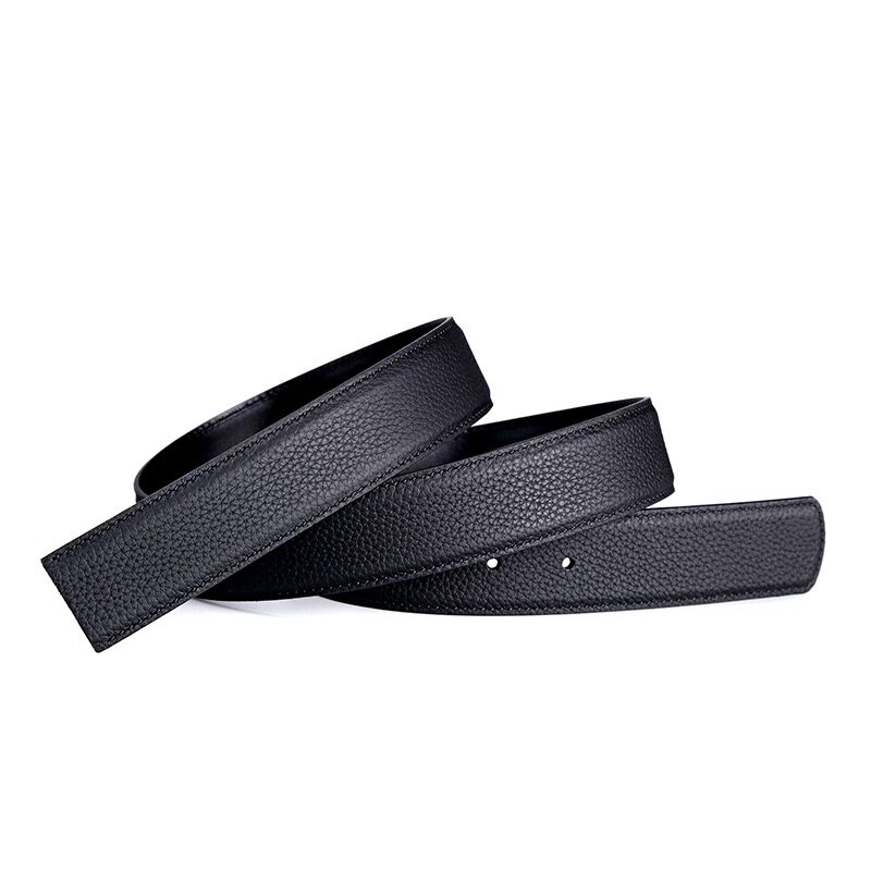 适用于爱马仕皮带H扣头层牛皮无头替换皮带男女士不带头真皮腰带