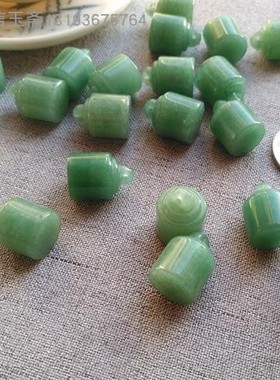 新疆白玉小印章吊坠金丝玉秤砣挂件玉坠天然东陵玉小秤砣钥匙扣