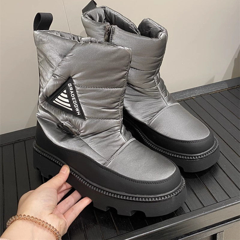 亲子款~俄罗斯单！女加厚保暖羊毛防滑厚底雪地靴防水棉鞋大童,淘宝优惠券,粉丝福利购,淘宝优惠卷