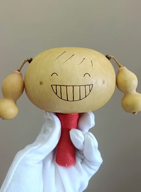 网红独把葫芦手球手工拨浪鼓卡皮巴拉拨浪鼓幼儿安抚玩具解压神器