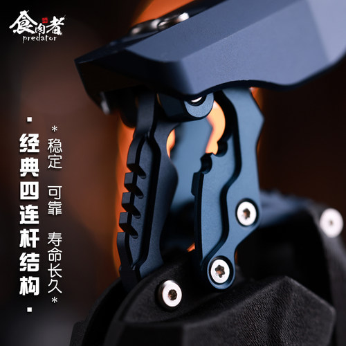 食肉者猛男美甲钛合金属手工拼装机械机甲送礼物男生玩具cosplay - 图1