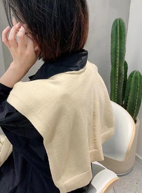 纯色小披肩秋冬外搭坎肩