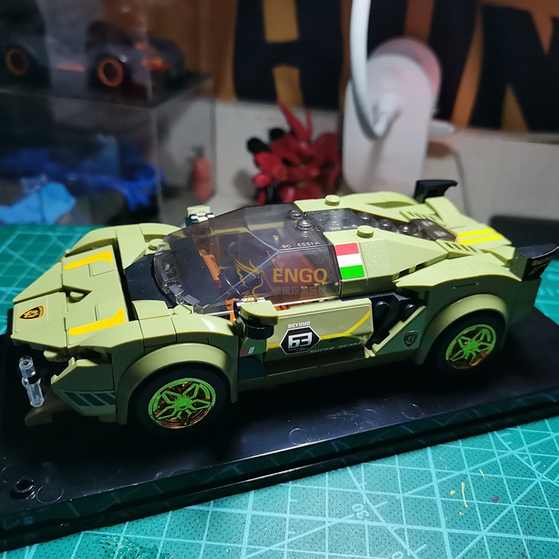 中国积木MINI保时捷911RSR迷你八格车汽车男孩拼装玩具车拼图拼搭,淘宝优惠券,粉丝福利购,淘宝优惠卷