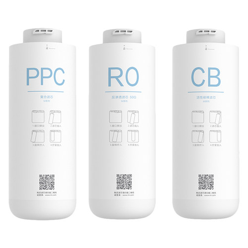 小米米家净水器C1滤芯三出水扁豆滤芯PPC复合CB活性炭RO反渗透 - 图3