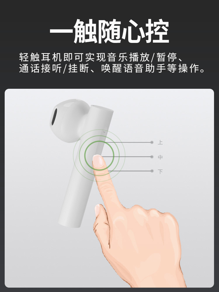 MIUI/小米 Air2 SE真无线蓝牙耳机入耳式适用苹果华为小米耳机