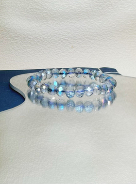 透明水晶珠手链时尚通透串珠手环简约甜美气质女同学聚会礼物