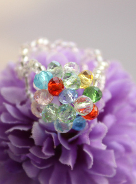 十字绣手工编织串珠地摊货源戒指