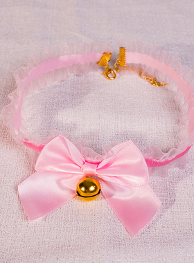 蕾丝铃铛项圈女蝴蝶结性感手环主播可爱少女脖环萌款甜美脖子配饰