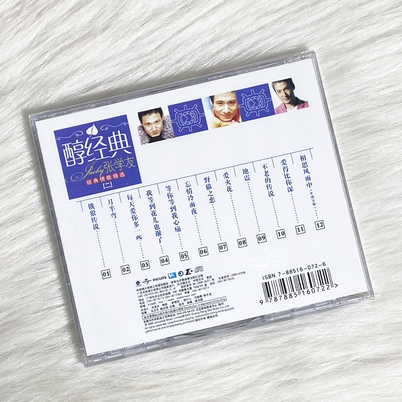 正版 张学友 醇经典 流行经典歌曲车载音乐cd光盘碟片 吻别/祝福 - 图0
