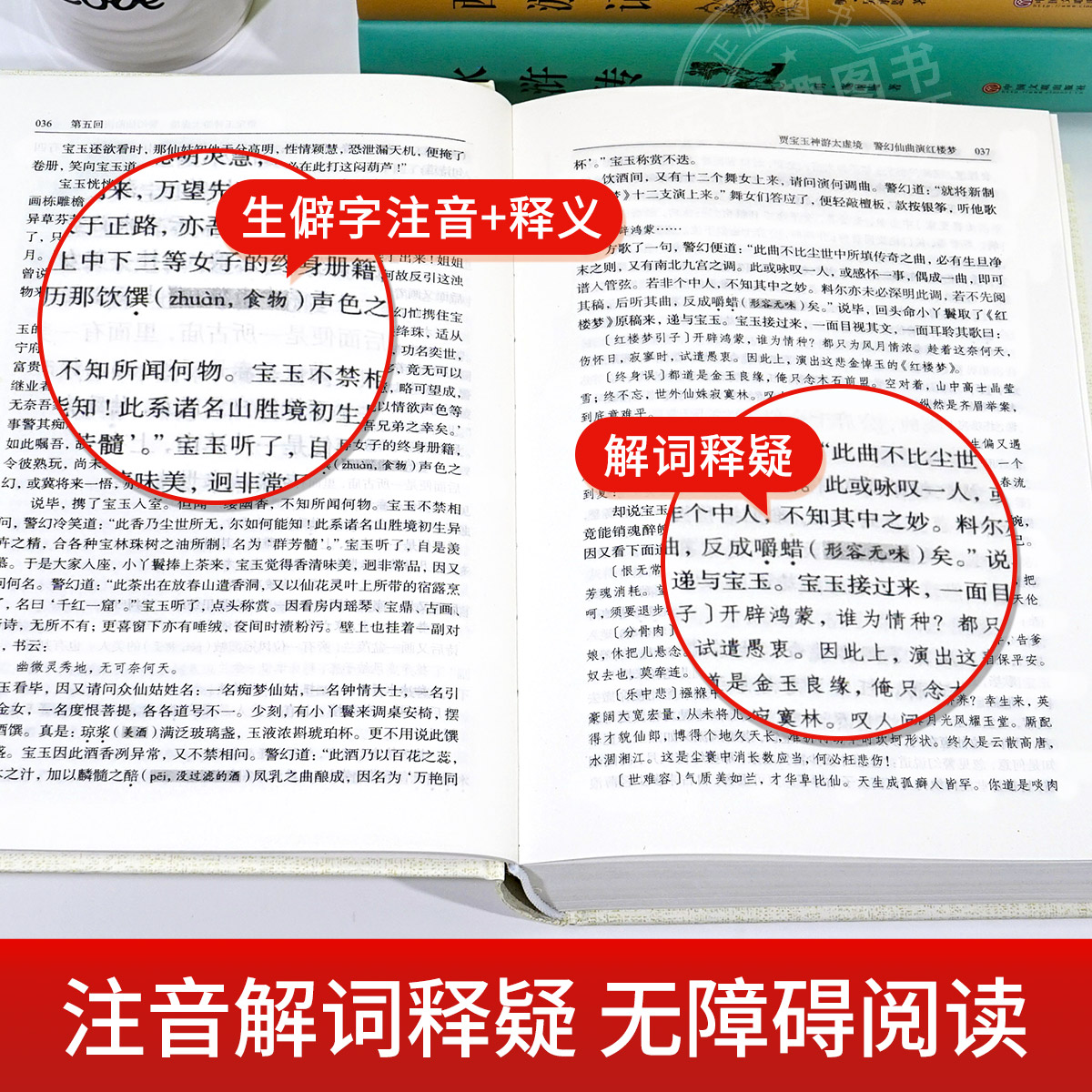 红楼梦正版原著高中生高中必读正版青少年版社整本书阅读任务书文言文白话文和乡土中国费孝通名著书籍曹雪芹著无删减人民文学出版 - 图3