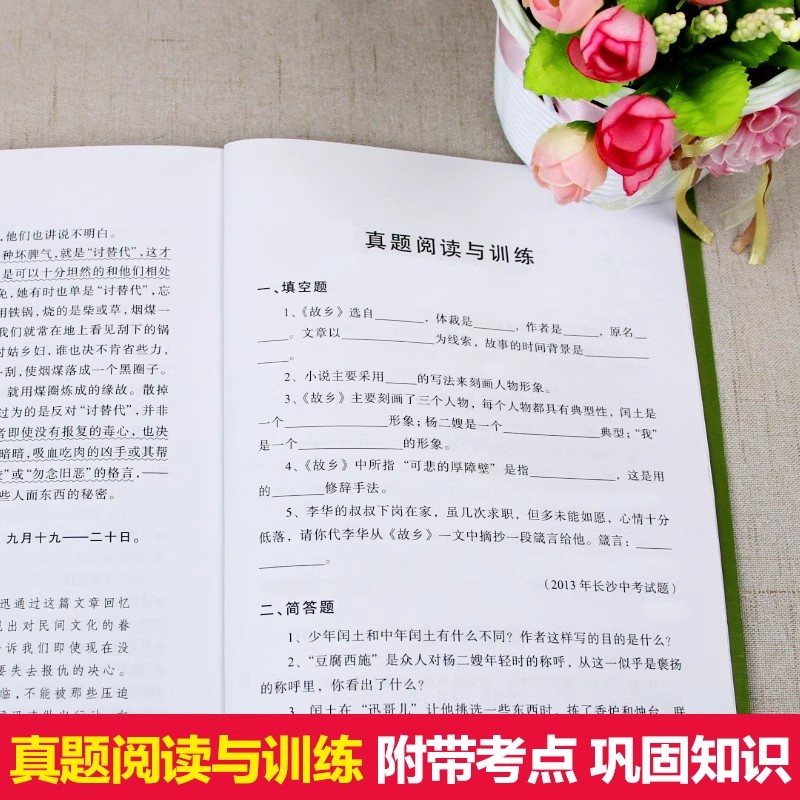 故乡 狂人日记 鲁迅全集原著正版阿q正传全套4册 朝花夕拾鲁迅作品集经典的 六年级必阅读书籍读课外书呐喊初中生版七年级阅读 - 图2