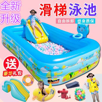 Small swimming pool Indoor outside inflatable with slide in summer Family version Children increase swimming pool Home Play Pool