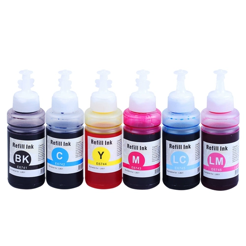 Hengke L801 подходит для Epson Ink L360 L351 L365 L310 L301 L455 T6721 L38011300 L1300 L383 L655 L805 T674 Чернила