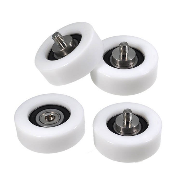 MSM包塑轴承硬质POM滑轮不锈钢螺杆耐磨滚轮BS620475-25C2L15M10 - 图3