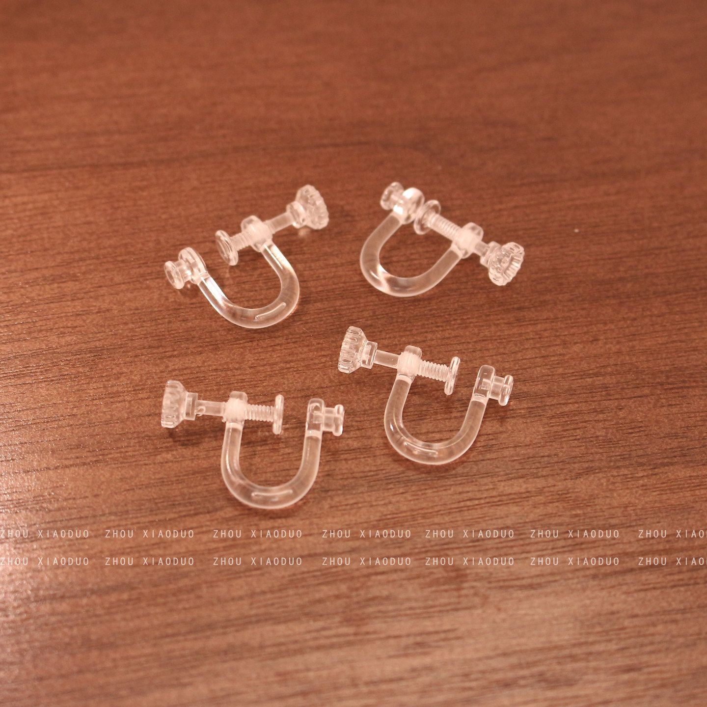可调节松紧无耳洞螺旋耳夹转换器耳钉秒变螺丝夹树脂透明隐形配件,淘宝优惠券,粉丝福利购,淘宝优惠卷