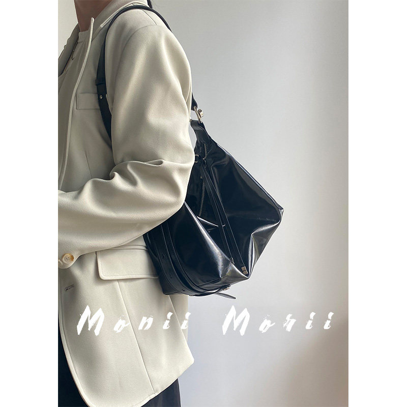 怪兽君包包2025新款复古真皮饺子包单肩托特包可斜挎高级感油蜡皮,淘宝优惠券,粉丝福利购,淘宝优惠卷