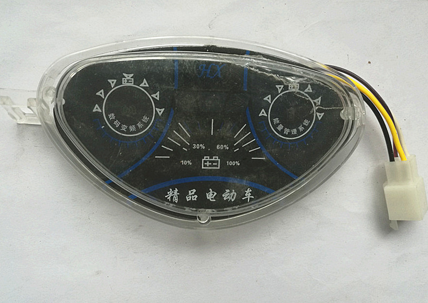 电动车仪表盘电瓶车灯头表金丝猴龟王码表雅士利里程电量显示总成-图2