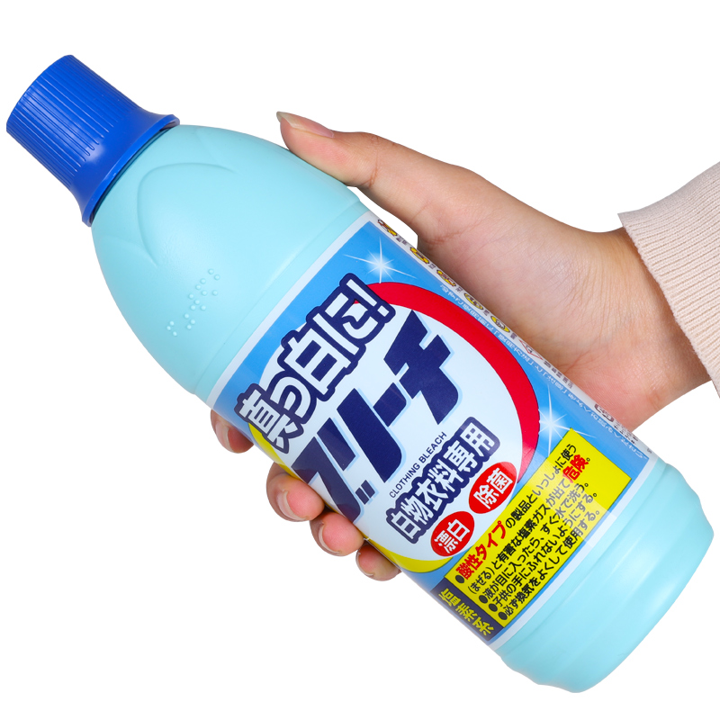 日本进口Rocket火箭白色衣物增白液亮白去渍去黄消臭漂白剂600ml-图2