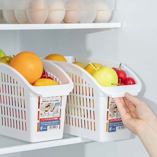 日本进口Sanada厨房食品收纳筐塑料收纳篮杂物盒调味收纳盒置物盒