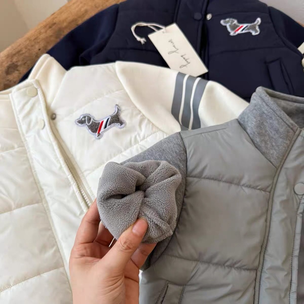 小布熊儿童夹棉外套2025冬男童tb潮牌夹克宝宝小童保暖棒球服棉衣,淘宝优惠券,粉丝福利购,淘宝优惠卷