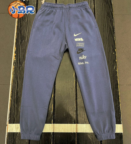 Nike/耐克男子加绒保暖针织休闲运动休闲长裤FN2644 DX0796-010 - 图0