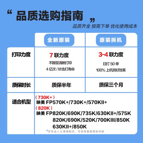 原装全新 映美820K/FP690/fp575k /FP630kII+打印头 针头 - 图2