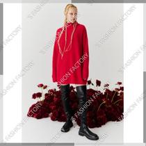 MARLella Italian special cabinet 2024 spring and summer high turnover collar knit straight cylinder with dress NEBBIA