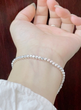 s925纯银碎银手链女国风潮