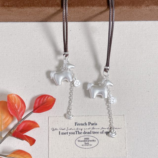 Pure silver 999 sterling silver immediately rich necklace for women