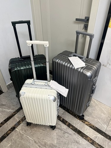 外贸hinomoto万向轮铝框行李箱海关锁密码旅行箱子登机箱潮流箱包 - 图1