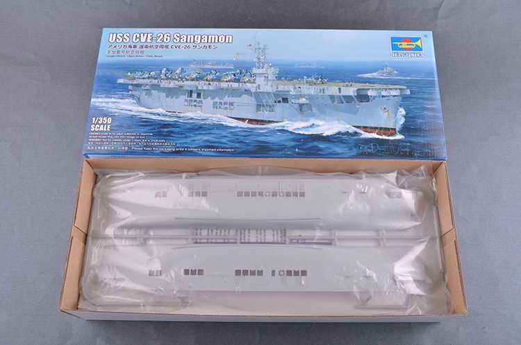 小号手 1/350 美国海军 CVE-26 圣加蒙号 航母 05369 拼装模型