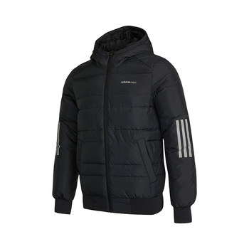 Adidas/Adidas Neo ຂອງແທ້ກິລາຜູ້ຊາຍລະດູຫນາວແລະພັກຜ່ອນທີ່ມີ hooded warm down jacket H45283
