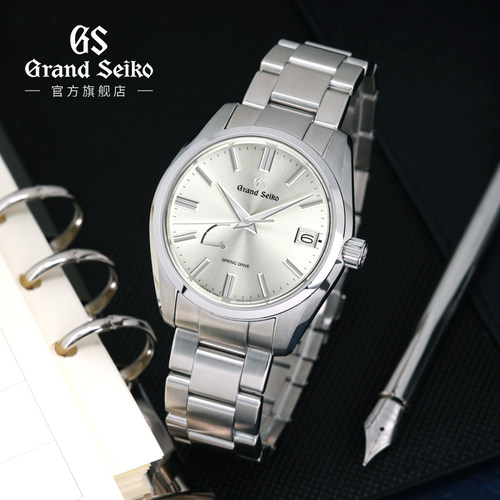 【入门SD】GrandSeiko冠蓝狮大精工gs香槟盘正装钢带男表SBGA437G-图2