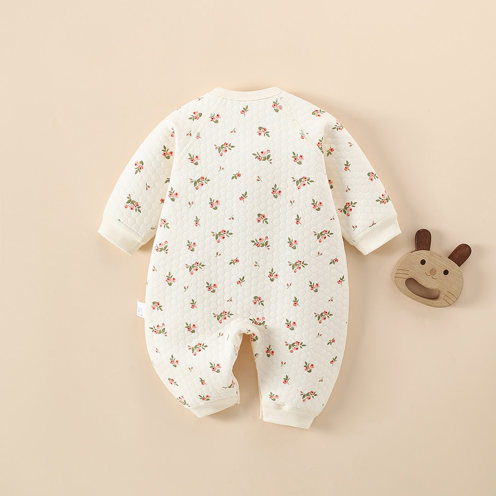 婴儿连体衣秋冬纯棉保暖新生儿衣服低体重宝宝哈衣早产儿四季爬服,淘宝优惠券,粉丝福利购,淘宝优惠卷