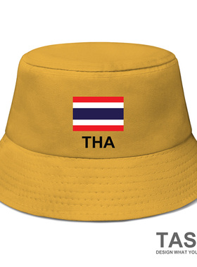 泰国Thailand渔夫帽男女防晒帽潮钓鱼帽太阳帽国家队帽子设 无界