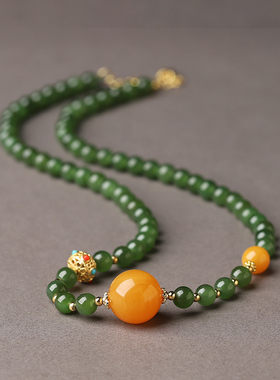 和田玉碧玉手链项链吊坠