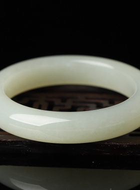 老俄料羊脂玉和田玉手镯