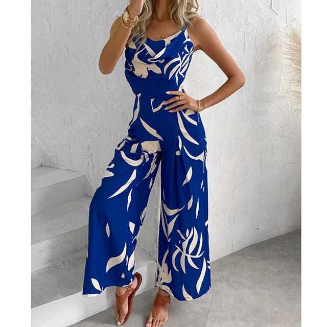 Jumpsuit ຄົນອັບເດດ: ຂາຍາວພິມຮ້ອນເອີຣົບແລະອາເມລິກາ