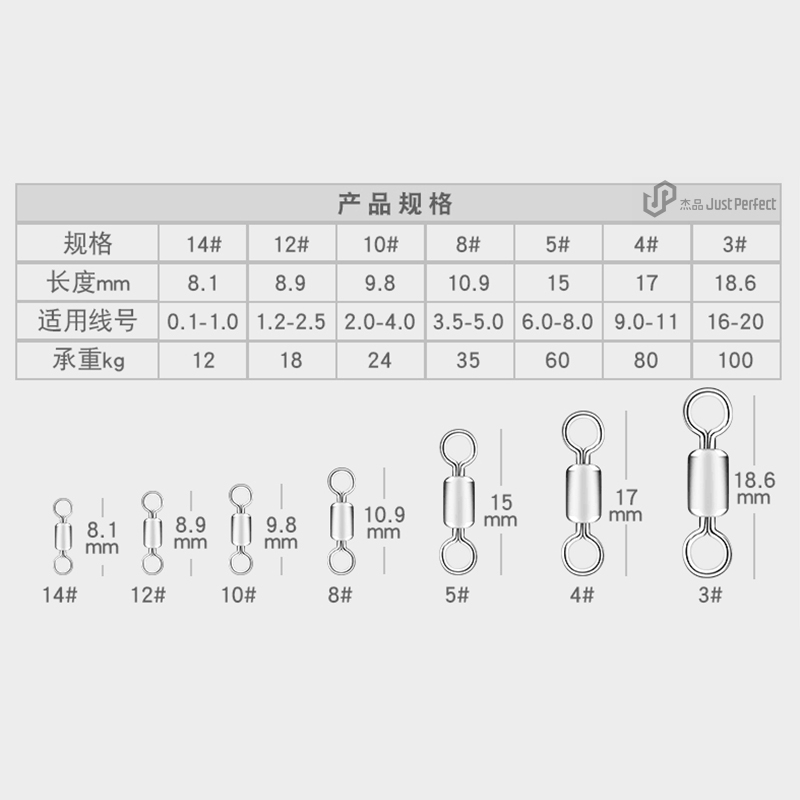 东区钓具官方旗舰渔具店铺小配件杰品竞技八字环超强拉力钓鱼套装 - 图2