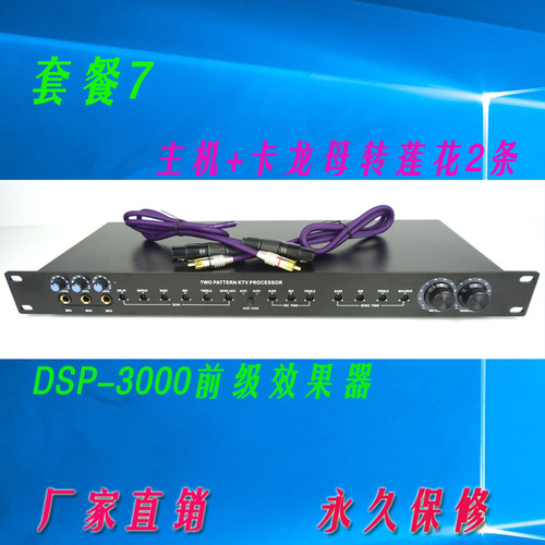 前级效果器dsp3000新品双混响KTV家庭舞台演出音响话筒一键防啸叫 - 图1