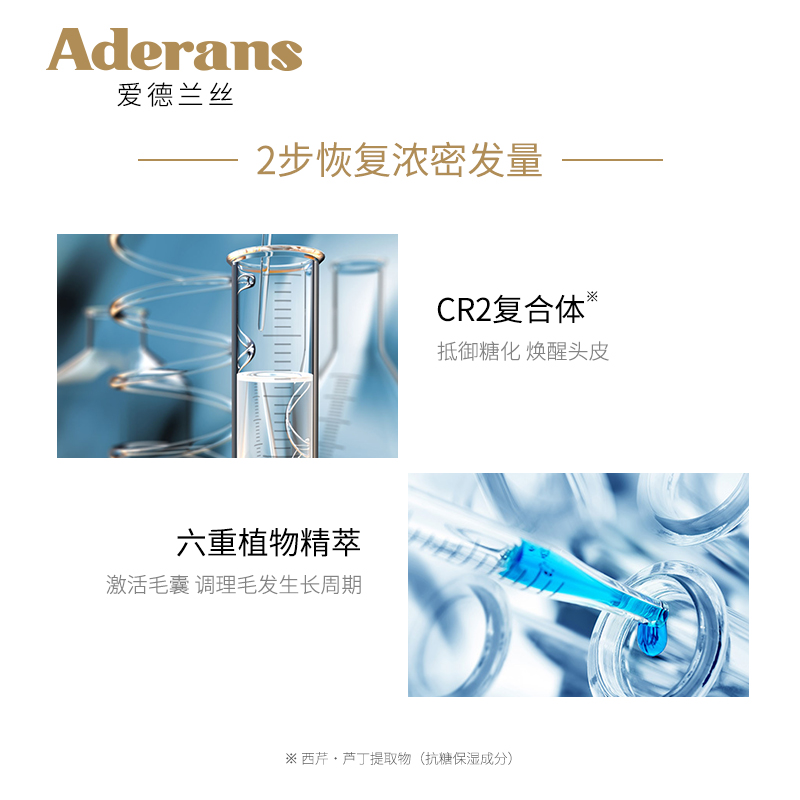 ADERANS爱德兰丝赫普头皮焕醒精华液120ml头皮护理密发增加发生 - 图0